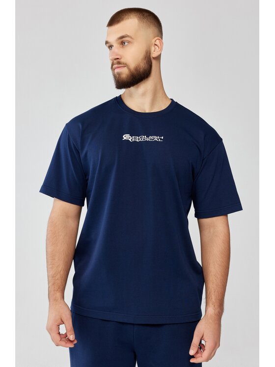 ROUGH RADICAL ROUGH RADICAL Koszulka techniczna TRAVEL Granatowy Slim Fit
