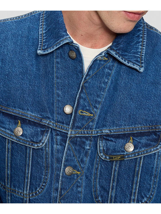 Lee Lee Kurtka jeansowa 112386292 Niebieski Regular Fit