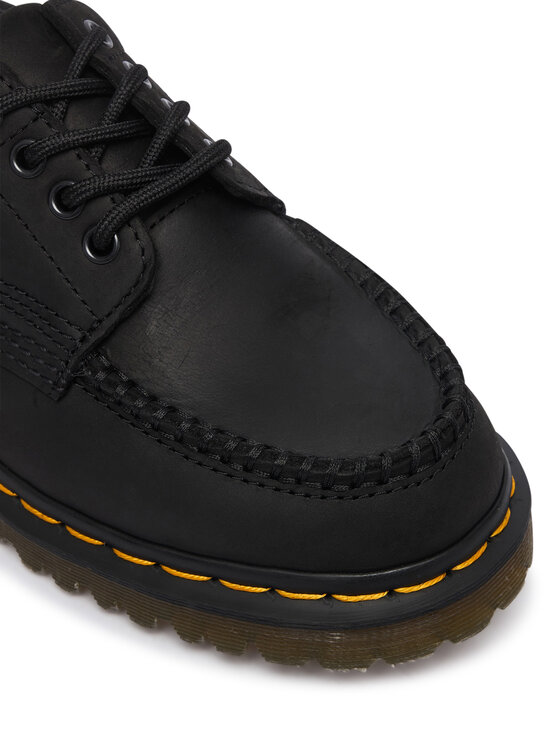 Dr. Martens Dr. Martens Polobotky Lowell 4 Eye Crazy Horse Leather Moc DM43679001 Černá