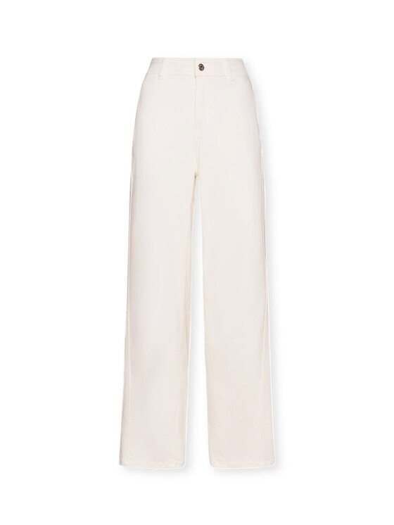 Elena Mirò Elena Mirò Pantaloni di tessuto P498P000324N011 Bianco A-Line Fit