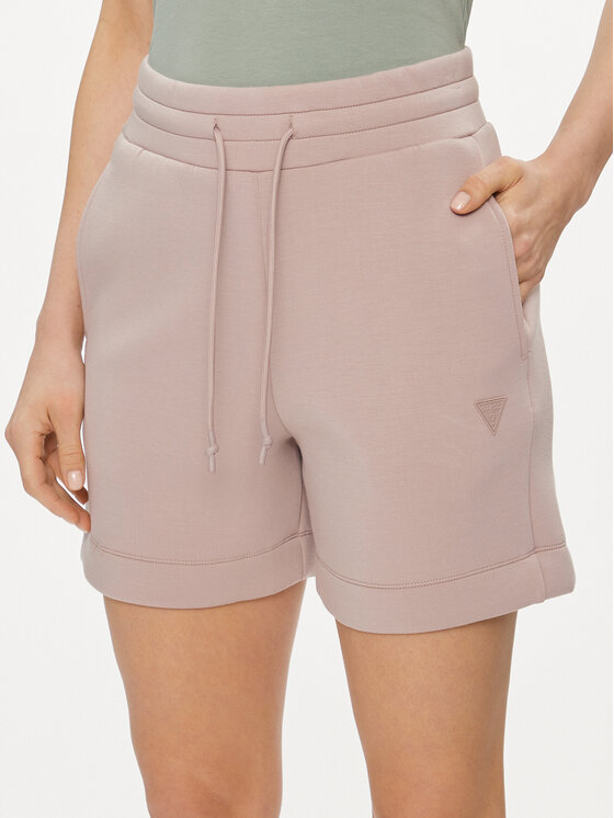 Guess Guess Sportovní kraťasy Elly V2YD10 K7UW2 Béžová Relaxed Fit