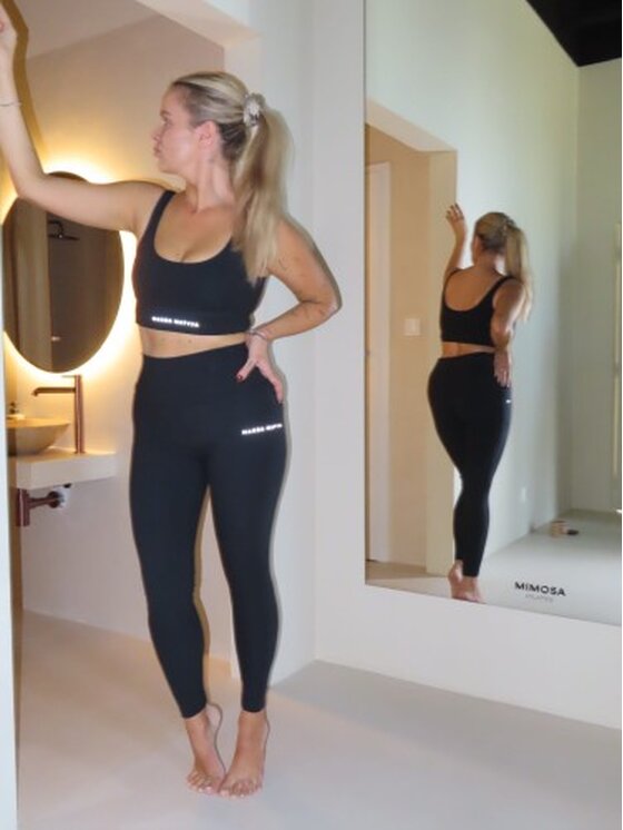 Magda Matyja Magda Matyja Legginsy SPORTY LEGGINS Czarny Active Fit