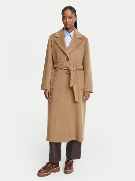 Weekend Max Mara Weekend Max Mara Μάλλινο παλτό Bronte 2625016112 Ανοιχτό καφέ Regular Fit