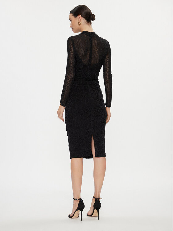 Nissa Nissa Φόρεμα κοκτέιλ RS14476 Μαύρο Slim Fit