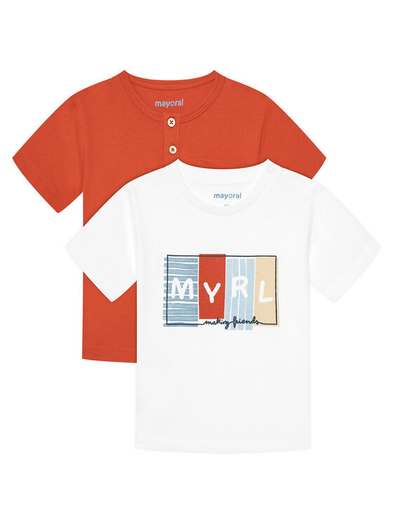 Mayoral 2er-Set T-Shirts - Kinderkleidung, Größe 6M Bunt 1060