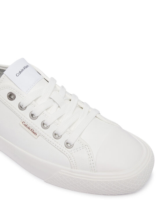 Calvin Klein Calvin Klein Кецове Vulc Lace Up Low Lth HW0HW03077 Бял