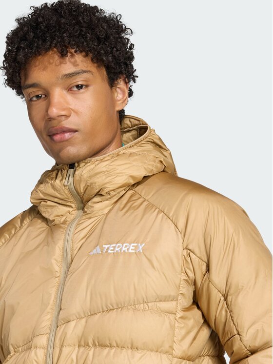 adidas adidas Kurtka puchowa Terrex Xperior Brązowy Regular Fit