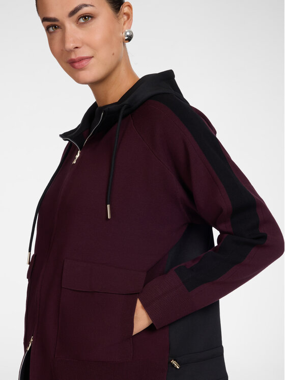 Elena Mirò Elena Mirò Sweter M065Z000828N039 Bordowy Regular Fit