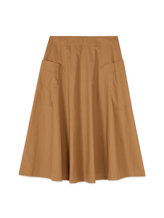 Oltre Oltre Spódnica midi 1001J000295N022 Kremowy Regular Fit