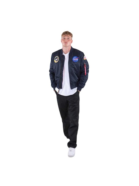 Alpha Industries Alpha Industries Kurtka bomber AI.166107-07-5XL Granatowy Slim Fit