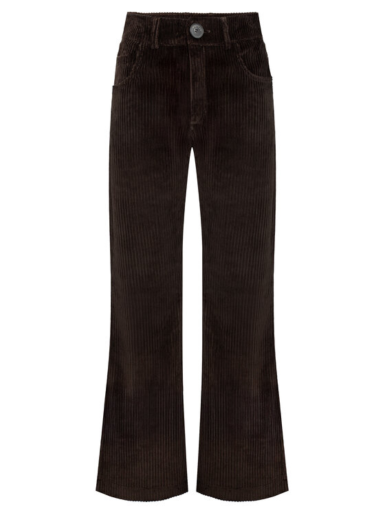 Magda Matyja Magda Matyja Spodnie damskie NEVADA TROUSERS Brązowy Flared Leg