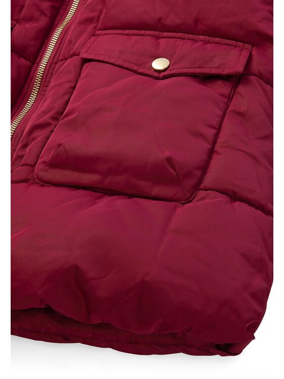 minoti minoti Kurtka zimowa 32COAT152 Bordowy Longline Fit