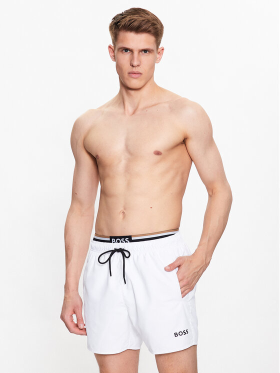 BOSS Boss Pantaloncini da bagno Thornfish 50491868 Bianco