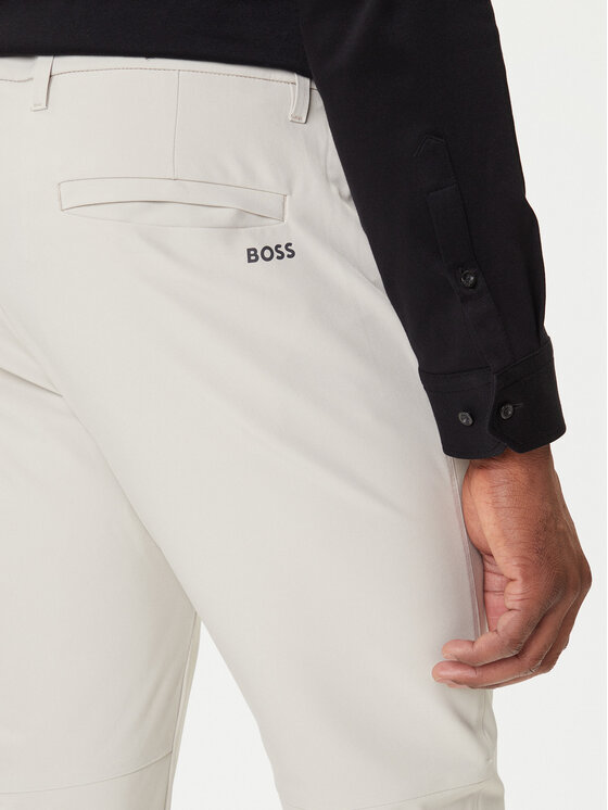 BOSS BOSS Bavlnené nohavice T_Commuter 50534303 Béžová Slim Fit
