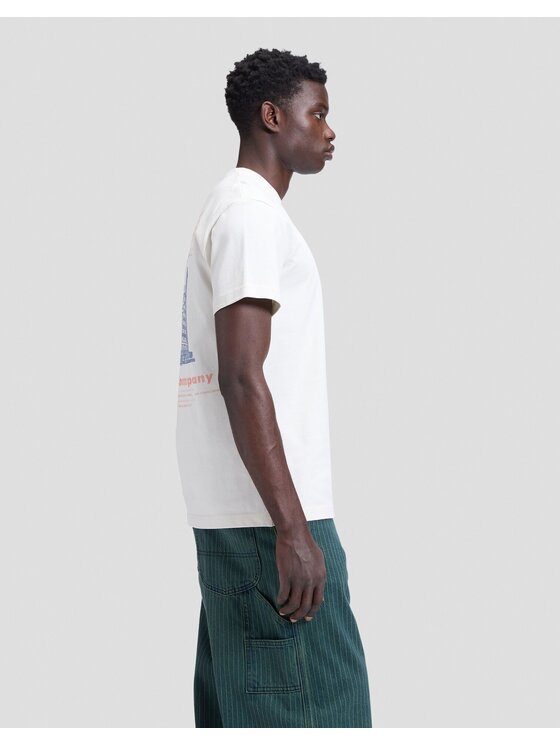 Lee Lee T-Shirt WORKWEAR BUILDING TEE Biały Relaxed Fit