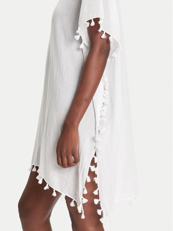 Seafolly Seafolly Rochie de plajă Amnesia 52162 Alb Regular Fit