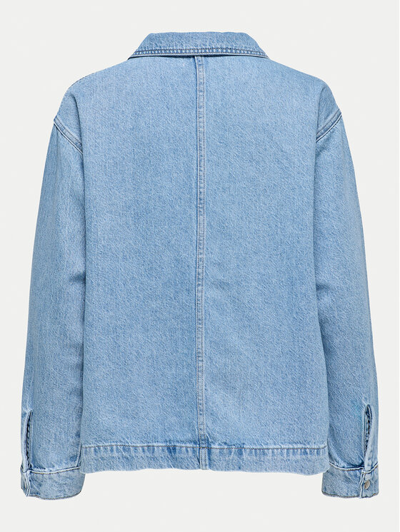 ONLY ONLY Τζιν πουκάμισο Birdie 15347086 Μπλε Regular Fit