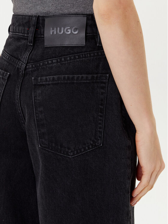 HUGO HUGO Džinsi Gimine_3 50544027 Melns Mom Fit