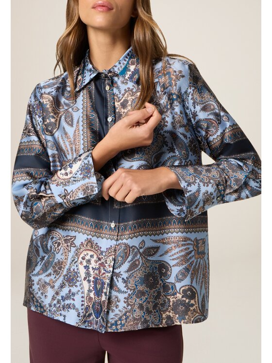 Oltre Oltre Camicia 5044J100879N0Z4 Turchese Regular Fit