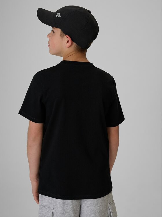4F 4F T-Shirt 4FJRAW26TTSHM4342-20S Černá Regular Fit