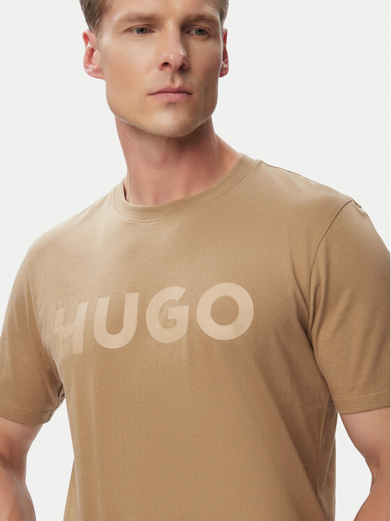 HUGO HUGO Marškinėliai Dulivio 50467556 Juoda Regular Fit