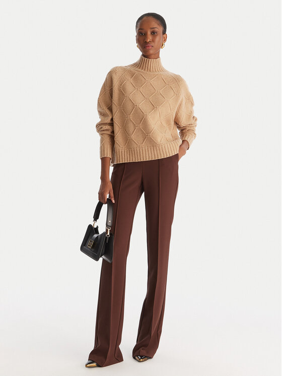Elisabetta Franchi Elisabetta Franchi Svetr MK-55T-57E2 Hnědá Regular Fit