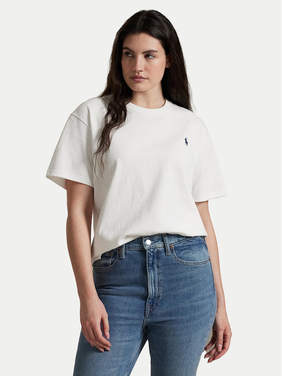 Polo Ralph Lauren Tričko 211967104001 Biela Relaxed Fit