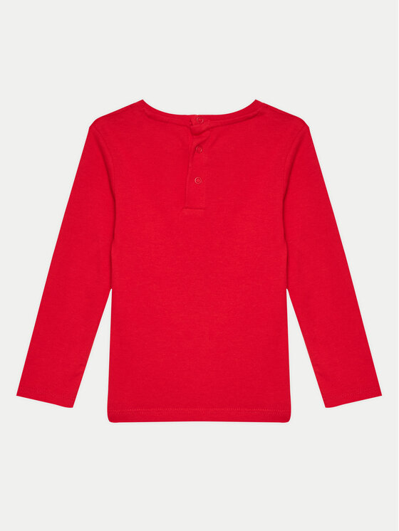 Guess Guess Bluse I4YI02 K8HM4 Rot Regular Fit