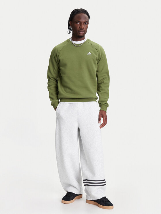 adidas adidas Sweatshirt Trefoil Essentials JW3523 Grün Regular Fit