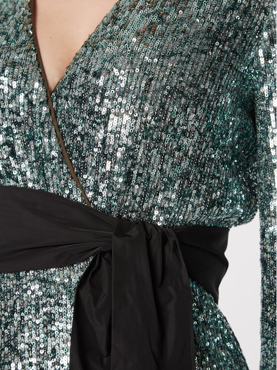 PINKO Pinko Rochie de seară Germanico 1G18C0 A099 Verde Regular Fit