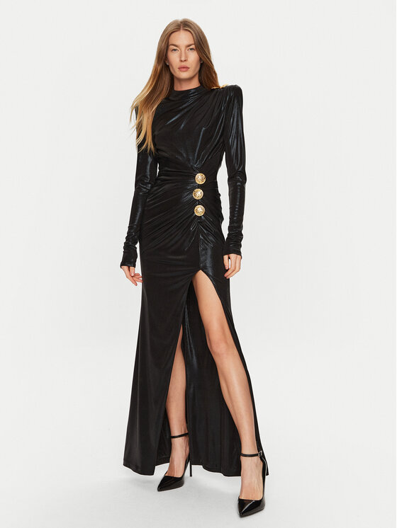 Babylon Babylon Vakarinė suknelė S00819 Juoda Slim Fit