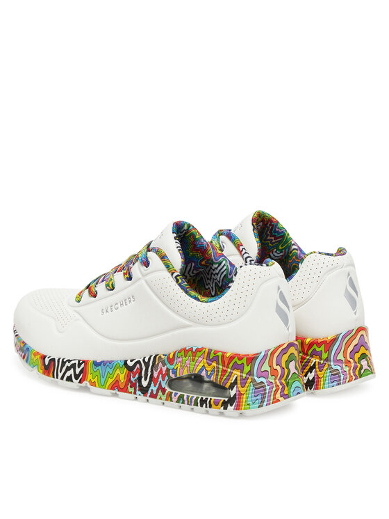 Skechers Skechers Sneakersy Jen Stark: Uno - Mini Drip 177959/WMLT Biały