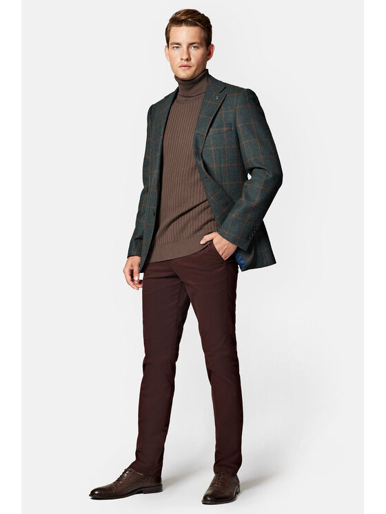 Lancerto Lancerto Marynarka Batumi MA073223000003 Zielony Slim Fit