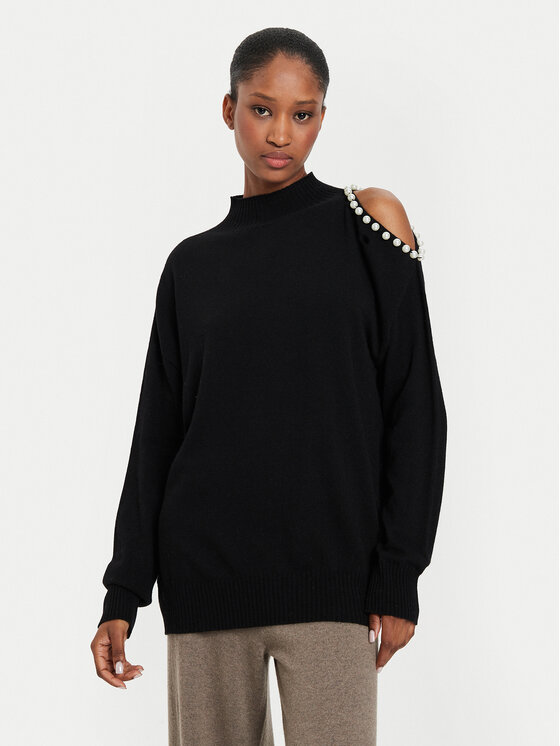 Kontatto Kontatto Pullover 3M0179 Schwarz Regular Fit