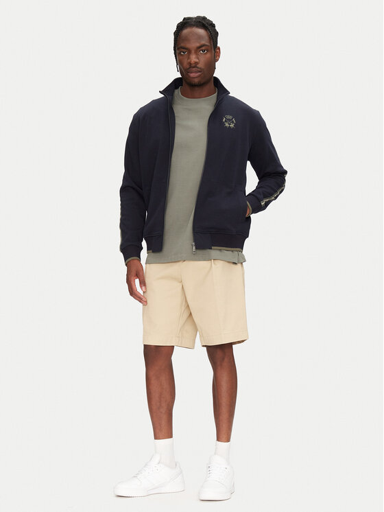 La Martina La Martina Sweatshirt Azelio MAFE01 FP571 Dunkelblau Regular Fit