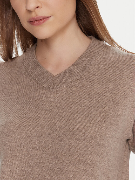 United Colors Of Benetton United Colors Of Benetton Sweter 102HD4032 Beżowy Relaxed Fit