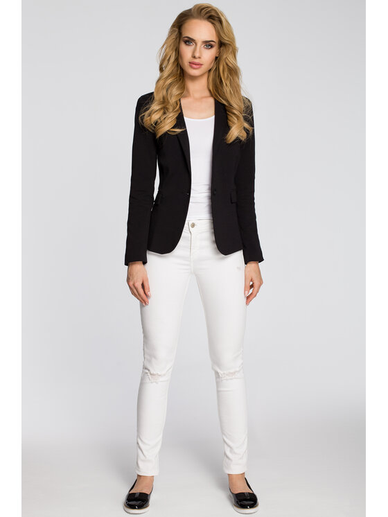 Made of Emotion Made of Emotion Marynarka M243 Czarny Casual Fit