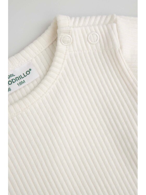 Coccodrillo Coccodrillo Body dziecięce ZC6112102SUN-003 Kremowy Regular Fit