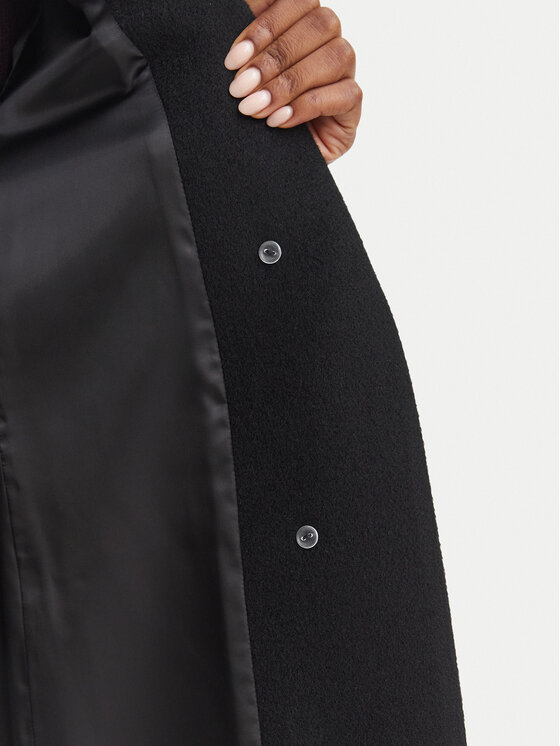 Marella Marella Vilnas mētelis Ovatta 2623016132 Melns Regular Fit