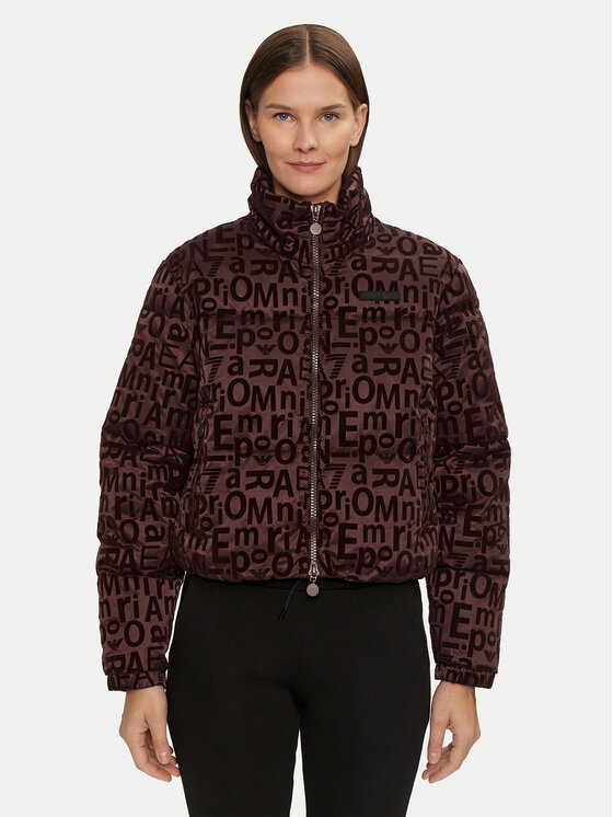 Kurtka zimowa EA7 Emporio Armani, Rozmiar XL, Brązowa, 7W000009 AF10265 UA006
