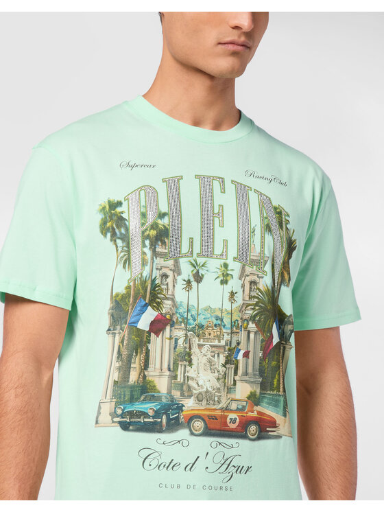 PHILIPP PLEIN PHILIPP PLEIN T-Shirt 23585 Zielony Regular Fit