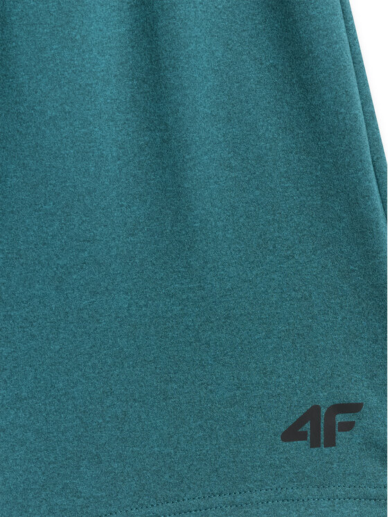 4F 4F Szorty sportowe ATHLETIC Zielony Regular Fit