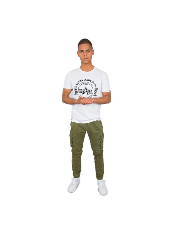 Alpha Industries Alpha Industries Kalhoty z materiálu AI.126215-11 Khaki Slim Fit
