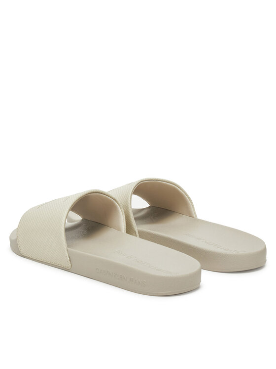 Calvin Klein Jeans Calvin Klein Jeans Şlapi Slide Aop Print YM0YM01269 Bej