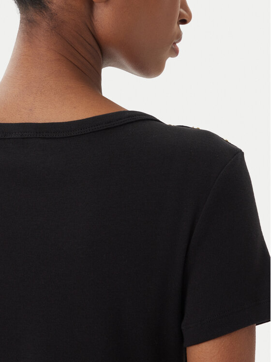 Tommy Hilfiger Tommy Hilfiger Tricou WW0WW49250 Negru Slim Fit