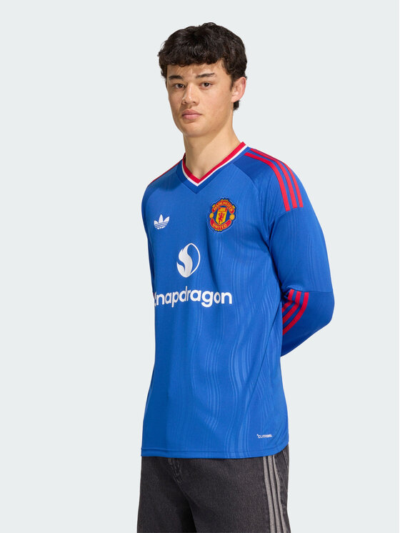 adidas adidas Koszulka techniczna 171538 Niebieski jasny Slim Fit