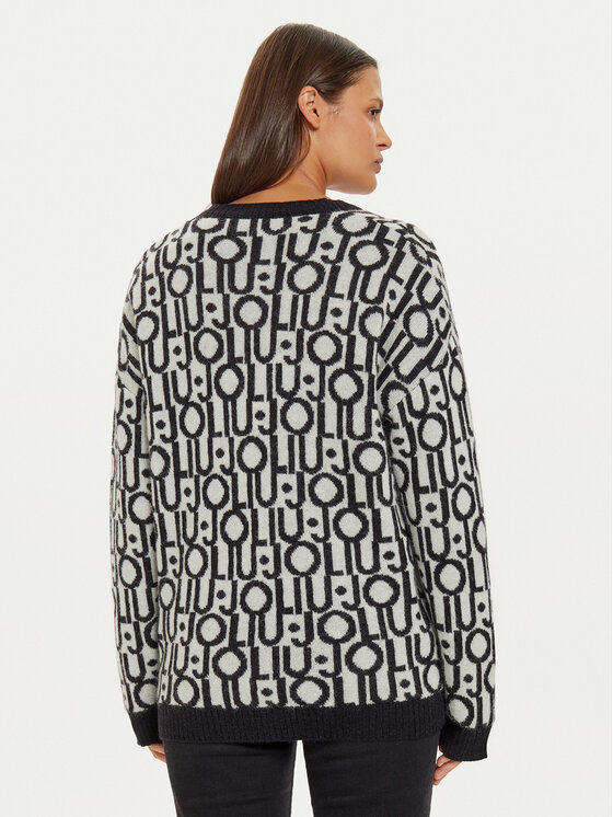 Liu Jo Liu Jo Strickjacke WF4460 MA30P Weiß Regular Fit