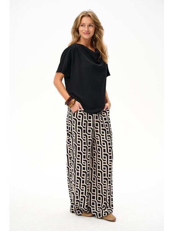 blue shadow blue shadow Bluzka Neri 2 Czarny Regular Fit