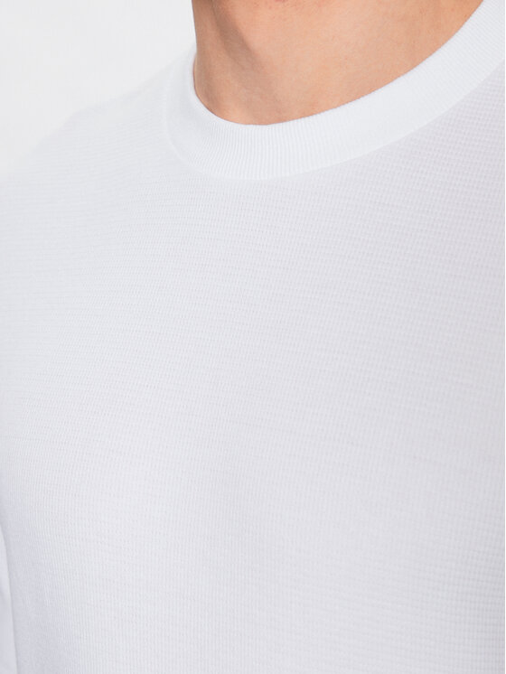 Calvin Klein Jeans Calvin Klein Jeans Džemperis ar kapuci J30J323485 Balts Regular Fit