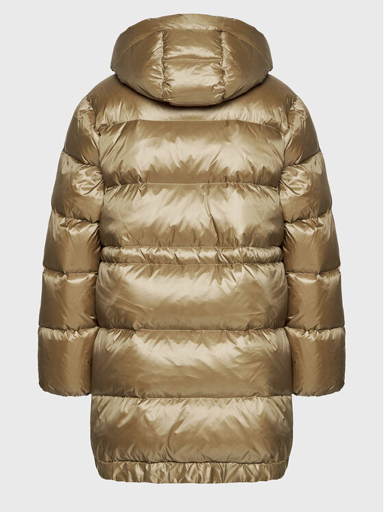 Deha Deha Пухено яке D73880 Бежов Regular Fit